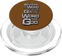 Jean 1:1 in The Beginning Was The Word, Bible Verse PopSockets PopGrip pour MagSafe