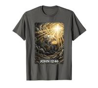 Jean 12:46 Lumière du Monde Art chrétien T-Shirt