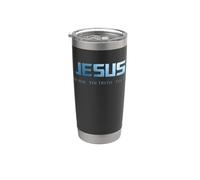 Jean 14:6 Jésus est le chemin, la vérité, la vie chrétienne Gobelet isotherme en acier inoxydable double paroi