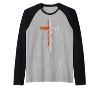 Jean 3-16 Dieu a Tellement aimé Le Monde qu'il a donné Son Fils Unique Manche Raglan