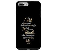 Jean 3:16 Verset biblique Car Dieu a Tant aimé Le Monde, Écriture Coque pour iPhone 7 Plus/8 Plus