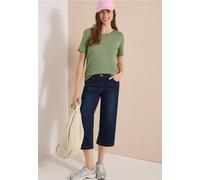 Jean 3/4 à jambes larges, coupe loose