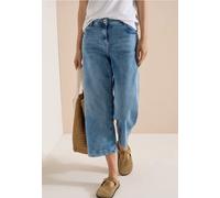 Jean 3/4 taille haute à jambes larges, coupe loose