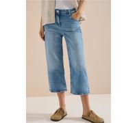Jean 3/4 taille haute à jambes larges, coupe Slim Leg