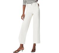 Jean 7/8 pour femme - Taille haute - Coupe droite - Jambe large - Pantalon cargo ample - Pantalon décontracté - Streetwear Y2K - Vintage - Baggy - Avec poches - Jambes larges - Pantalon de loisirs