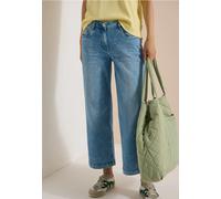Jean 7/8 taille haute, coupe loose
