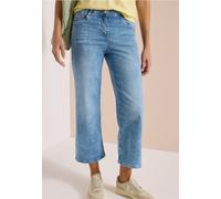Jean 7/8 wide leg, taille ajustée