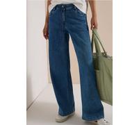 Cecil Jean Taille Haute pour Femme, Coupe Ample, 3819091, Mid Blue Wash., 33W / 30L