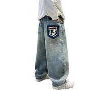 Jean Baggy Garcon, Jeans Enfant Garcon Cargo Large ÉCole, Rentré E Scolaire