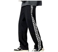 Jean Baggy Homme Taille Haute- Pantalons De Sport Droit Grande Taille Casual Ample Confortable Chic Streetwear Classiques Vintage Passe-Partout Palazzo Patchwork Pants pour Automne