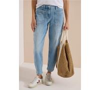 Jean Barrel Leg avec poches plaquées