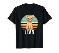 Jean - Beau nom de garçon avec Un Lion Mignon T-Shirt