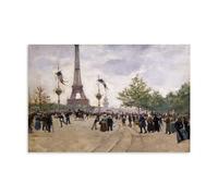 Jean Béraud Entrée De L'exposition Universelle De 1889 Masterpiece Poster décoratif sur toile imprimée sur toile Peinture murale Art Décor d'intérieur moderne 60 x 90 cm