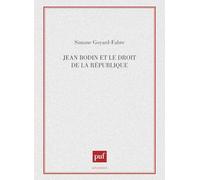 Jean Bodin et le droit de la République
