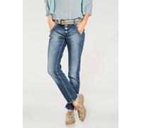 Jean boyfriend coupe droite - Linea Tesini - bleu délavé BLEU DÉLAVÉ 19