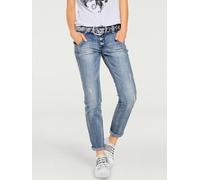 Jean boyfriend coupe droite - Linea Tesini - délavé DÉLAVÉ 19