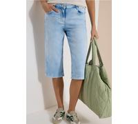 Jean capri à jambes larges, coupe loose