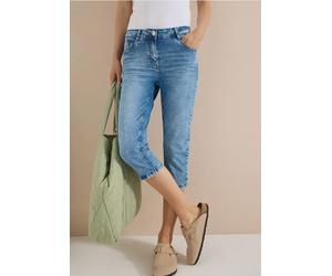 Jean capri slim à taille haute