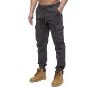 Enzo Pantalon Cargo Homme Combat Jogger Militaire Camouflage Taille Élastique