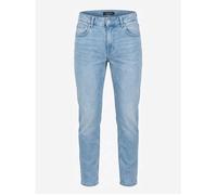 Jean carrot homme - Ombre Denim - PADP-0253 - en coton - zippé - Indigo S