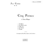 Jean Cartan: 5 Poemes De Tristan Klingsor / Conducteur