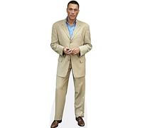 Jean-Claude Van Damme (Beige Suit) Silhouette en Carton Taille Mini