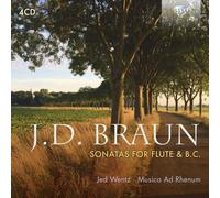 Jean Daniel Braun J.D. Braun: Sonatas for Flute & B.c. (CD) Box Set
