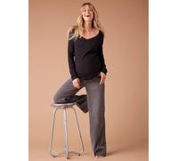 Jean de grossesse large avec bandeau denim gris 42