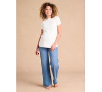 Jean de grossesse large bandeau seamless stone 48