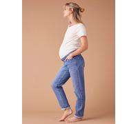 Jean de grossesse mom slim fit bandeau détachable stone 38