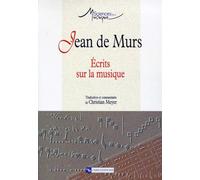 Jean de Murs : Écrits sur la musique