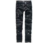 Jean de Rock Rebel by EMP - Jared - W30L32 à W38L34 - pour Homme - noir W32L32