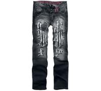 Jean de Rock Rebel by EMP - Pete - W29L32 à W44L32 - pour Homme - noir W34L32