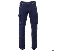 Jean de travail BARIL avec poches genouillères Bleu Denim - LMA 46