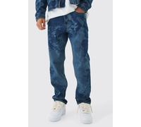 Jean droit imprimé Renaissance homme - bleu - 32R, bleu