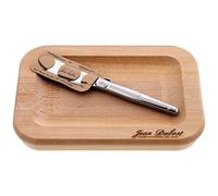 JEAN DUBOST Beurrier en hêtre - 17,5 x 12,5 cm - avec tartineur *