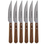 Coffret de 6 couteaux à steak - Jean Dubost - Marron - Bois
