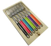 JEAN DUBOST Coffret fourchette Tonic Mix Laguiole - lot de 6
