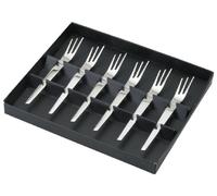 Jean Dubost Créations 96123 Futura Coffret 6 Fourchettes à Cocktail Inox
