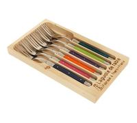 JEAN DUBOST LAGUIOLE Coffret 6 fourchettes couleur