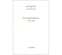 jean Dubuffet- Claude Simon Correspondance, 1970-1984