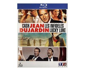 Jean Dujardin - Coffret - Les Infidèles + Cash + Lucky Luke - Pack - Blu-Ray