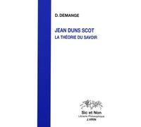 Jean Duns Scot - La Théorie Du Savoir