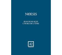 Jean Duns Scot: L'oubli de l'être
