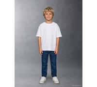 Jean En Coton À Coupe Droite Bleu 8/9A