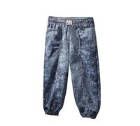 Jean Enfant Fille Pantalon en Denim à Jambe Large Jeans Droite Élastique Taille Ample Pantalon Large Droit Fluide Jeans de Jazz Danse Confortable Baggy Pantalons pour 2-10 Ans Streetwear
