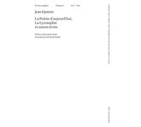 Jean Epstein - Écrits complets, volume I - Jean Epstein - De L'oeil Eds - relié - Beau livre
