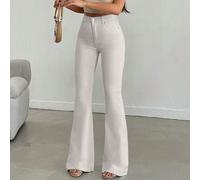 Jean évasé taille haute 100% coton BLANC - 550 GR 36,38,40,34Jean
