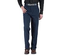 Jean extensible pour homme - Coupe droite - Braguette zippée - Jeans décontractés pour homme, noir foncé, 46
