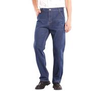 Jean extensible pour homme UK Original Uni Denim Jeans Droite Coupe droite Classique Basic Denim Pantalon Lavable, Durable, Confortable, Baggy Pantalon Décontracté Taille Haute, bleu, 6XL